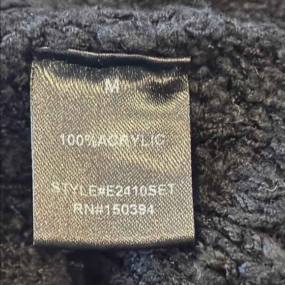 Elophe Studios Chunky Black Diamond Pattern Knit Shorts Size Medium - Picture 3 of 9